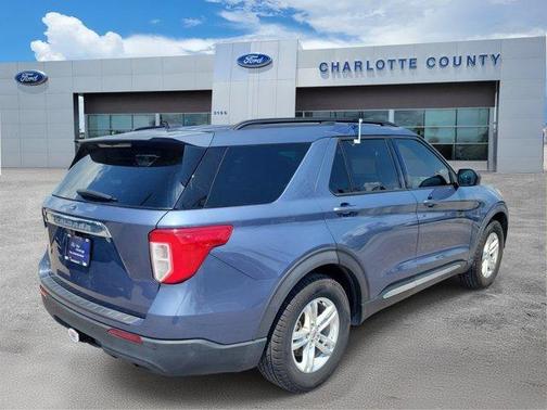 Blue Metallic 2021 Ford Explorer XLT