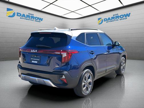 Dark Ocean Blue/White Roof 2024 Kia Seltos S