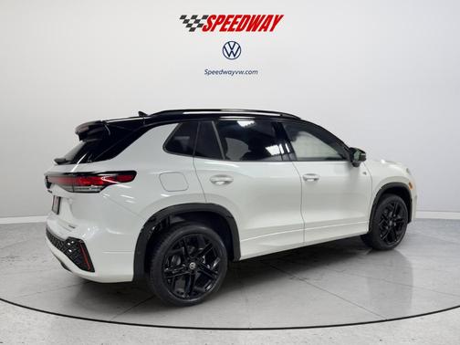 Opal White W/Deep Black Roof 2026 Volkswagen Tiguan 2.0T SE R-Line Black