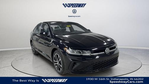 Deep Black Pearl Effect 2026 Volkswagen Jetta 1.5T Sport