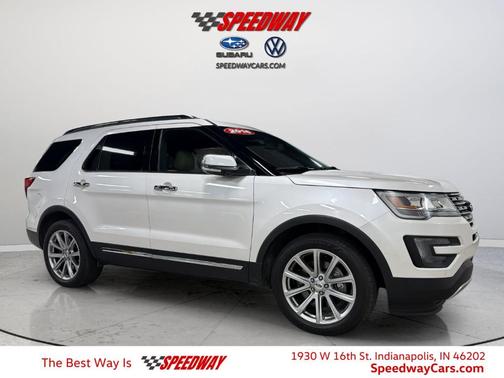 White Platinum Tri-Coat Metallic 2016 Ford Explorer Limited