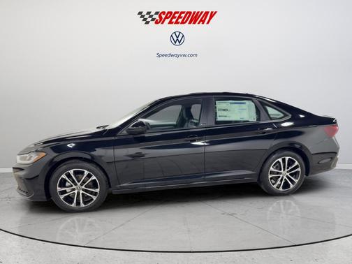 Deep Black Pearl Effect 2026 Volkswagen Jetta 1.5T Sport
