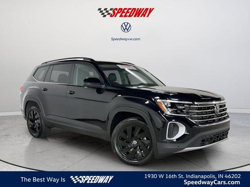 Deep Black Pearl Effect 2026 Volkswagen Atlas 2.0T SE w/Technology