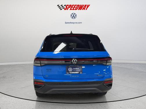 Cornflower Blue W/Black Roof 2025 Volkswagen Taos 1.5T SE Black