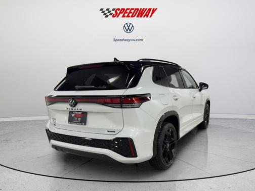 Opal White W/Deep Black Roof 2026 Volkswagen Tiguan 2.0T SE R-Line Black