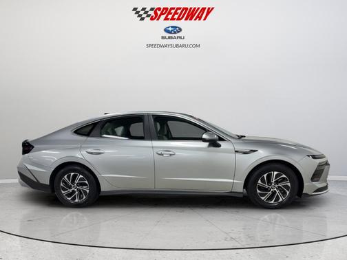 Silver Metallic 2026 Hyundai SONATA Hybrid Blue
