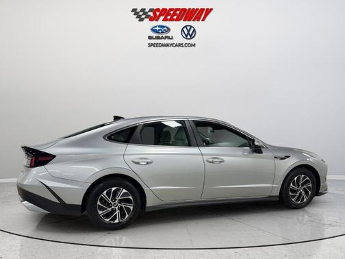 Silver Metallic 2026 Hyundai SONATA Hybrid Blue