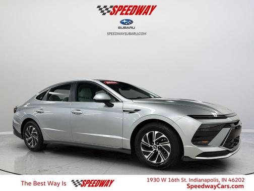 Silver Metallic 2026 Hyundai SONATA Hybrid Blue