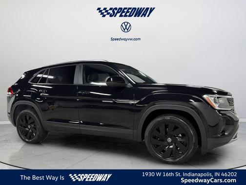 Black 2026 Volkswagen Atlas Cross Sport 2.0T SE W/TECHNOLOGY
