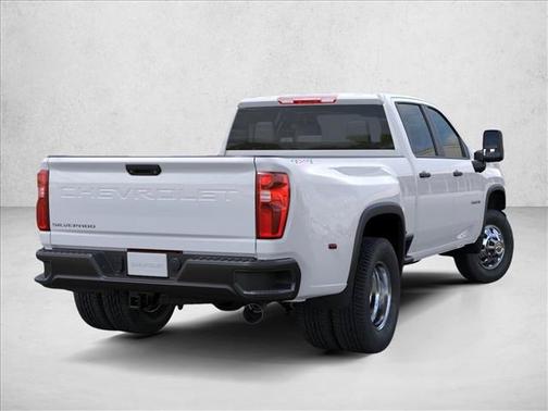 Summit White 2026 Chevrolet Silverado 3500 Crew Cab, Long Bed, WT Dual Rear Wheel, RWD