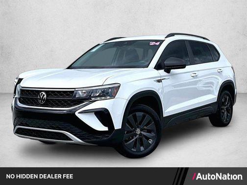 Pure White 2024 Volkswagen Taos 1.5T S