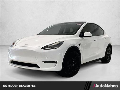 Pearl White Multi-Coat 2022 Tesla Model Y Long Range Dual Motor All-Wheel Drive