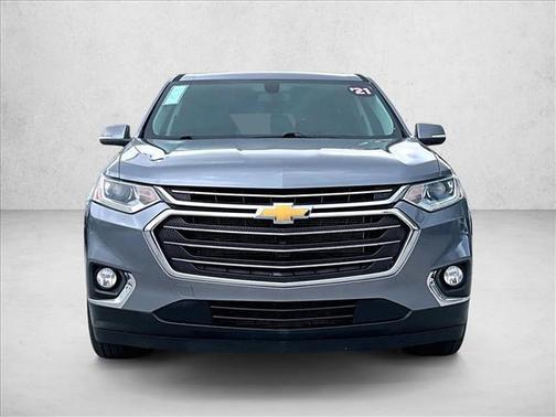 Satin Steel Metallic 2021 Chevrolet Traverse LT Cloth