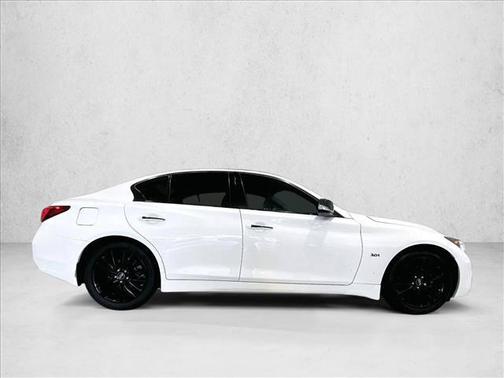 Pure White 2019 INFINITI Q50 3.0t LUXE