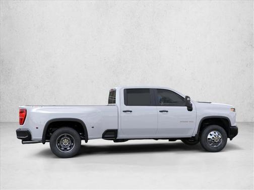 Summit White 2026 Chevrolet Silverado 3500 Crew Cab, Long Bed, WT Dual Rear Wheel, RWD