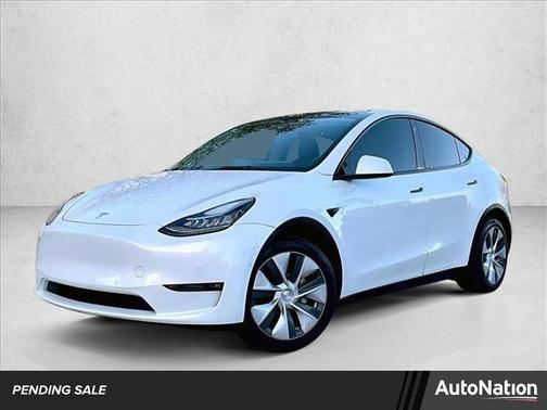 Pearl White Multi-Coat 2022 Tesla Model Y Long Range Dual Motor All-Wheel Drive