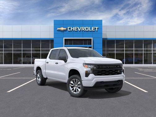 Summit White 2026 Chevrolet Silverado 1500 Custom