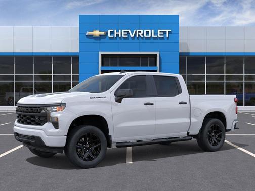 Summit White 2026 Chevrolet Silverado 1500 Custom