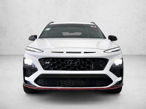 Lunar White 2023 Hyundai Kona N FWD