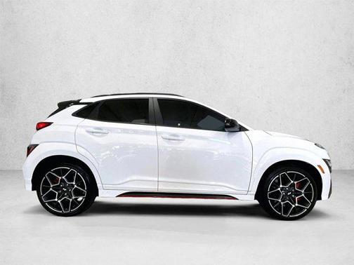 Lunar White 2023 Hyundai Kona N FWD