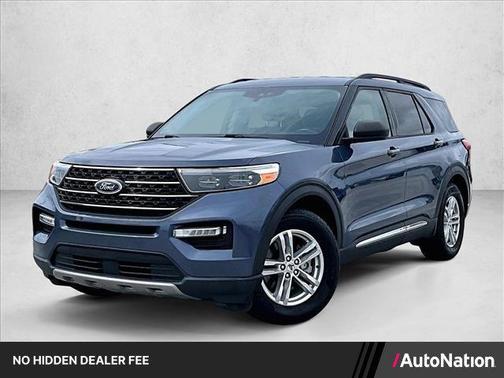 Infinite Blue Metallic Tinted Clearcoat 2021 Ford Explorer XLT