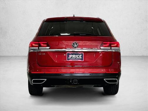 Red 2022 Volkswagen Atlas 3.6L SE w/Technology