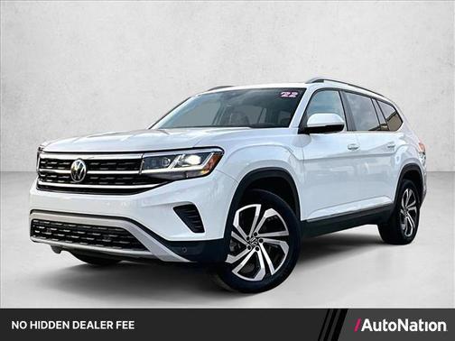 White 2022 Volkswagen Atlas 3.6L SEL