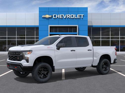 Summit White 2026 Chevrolet Silverado 1500 Custom Trail Boss