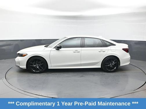 Platinum White Pearl 2025 Honda Civic Sport