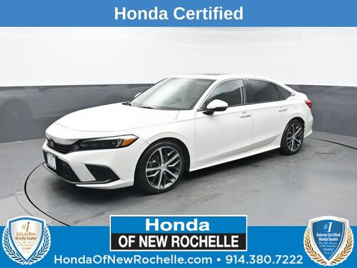 Platinum White Pearl 2024 Honda Civic Touring