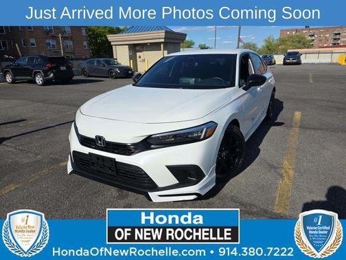 Platinum White Pearl 2024 Honda Civic Sport