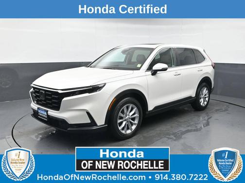 Platinum White 2024 Honda CR-V EX AWD
