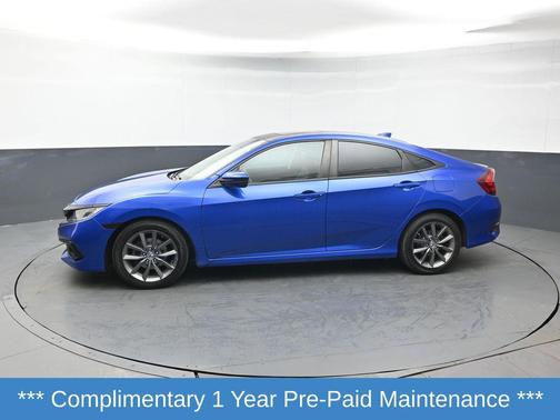 Aegean Blue Metallic 2020 Honda Civic EX-L