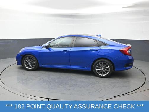 Aegean Blue Metallic 2020 Honda Civic EX-L