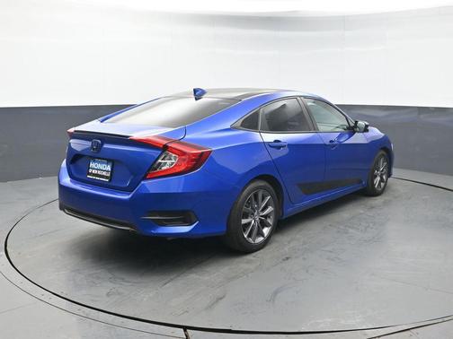 Aegean Blue Metallic 2020 Honda Civic EX-L