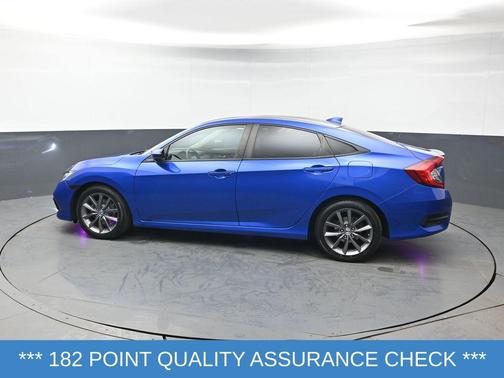 Aegean Blue Metallic 2020 Honda Civic EX-L