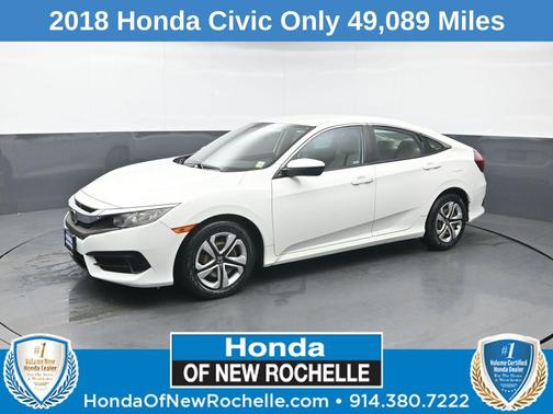 Taffeta White 2018 Honda Civic LX