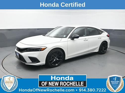 Platinum White Pearl 2024 Honda Civic Sport