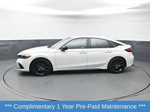 Platinum White Pearl 2024 Honda Civic Sport