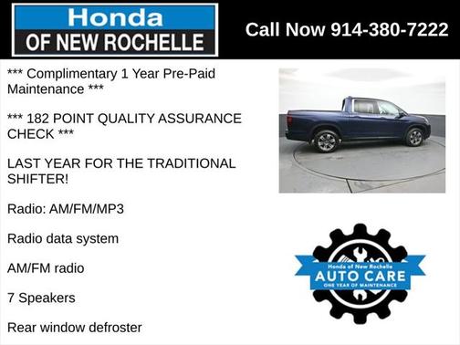 2018 Honda Ridgeline RTL