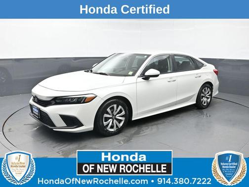 Platinum White Pearl 2023 Honda Civic LX