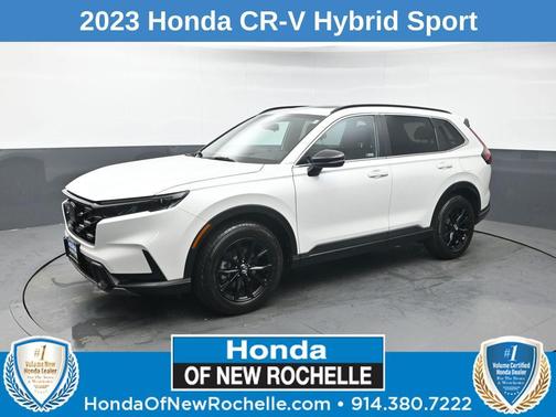 Platinum White Pearl 2023 Honda CR-V Hybrid Sport AWD
