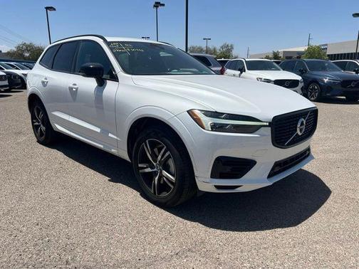 Crystal White 2021 Volvo XC60 Recharge Plug-In Hybrid T8 R-Design