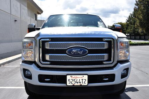 White Platinum 2015 Ford F-250 Platinum