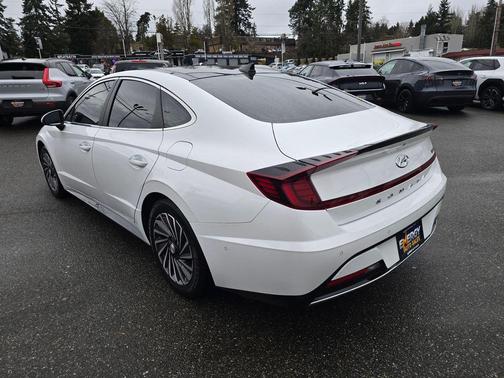 White 2023 Hyundai SONATA Hybrid Limited