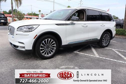 White 2022 Lincoln Aviator Reserve AWD