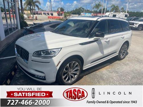 Pristine White Metallic Tri-Coat 2022 Lincoln Aviator Grand Touring AWD