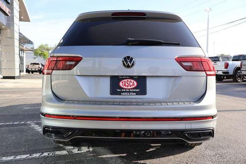 Silver Metallic 2023 Volkswagen Tiguan 2.0T SE R-Line Black