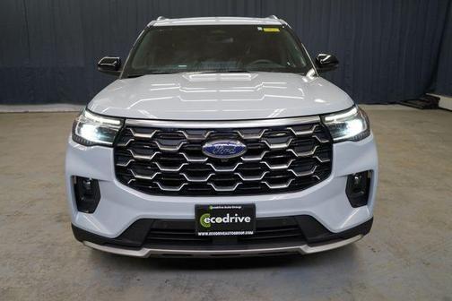 White Metallic 2025 Ford Explorer Platinum