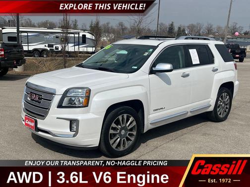 White Frost Tricoat 2016 GMC Terrain Denali